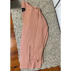 Ambiance Apparel size Large Dusty Pink sweater cardigan